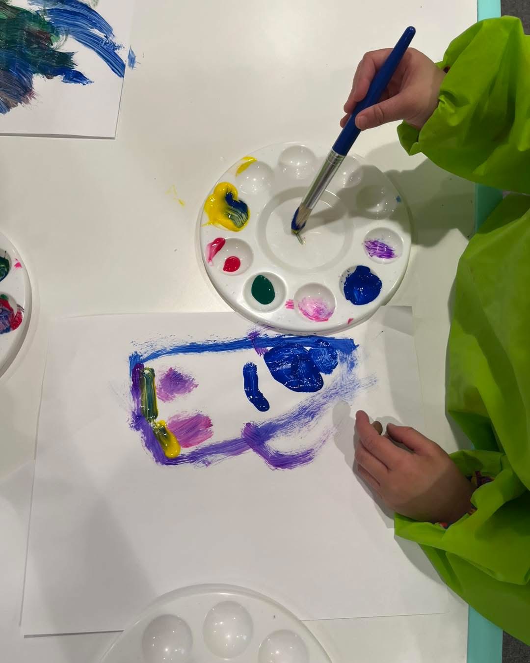 Painting with a full palette of colors