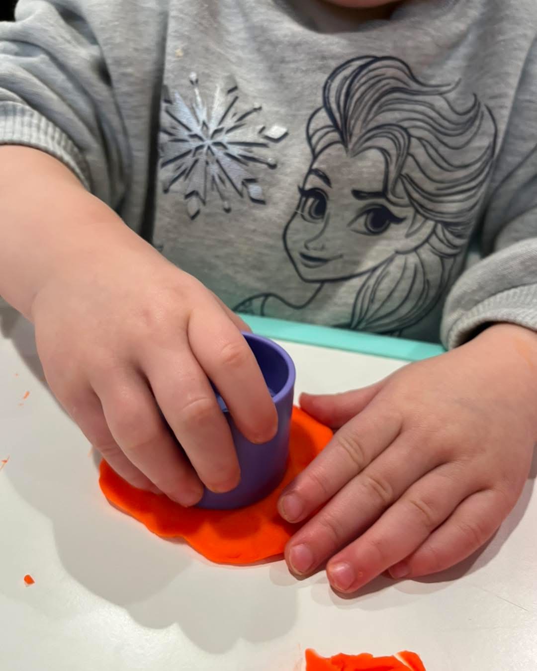Playdough fine-motor practice